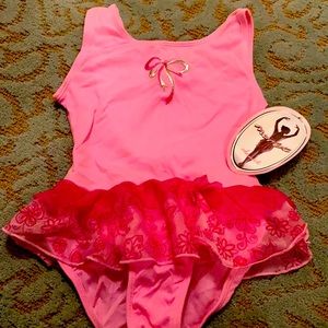 New with tags hot pink one pink leotard extra small